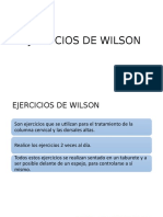 Ejercicios de Wilson y de Williams