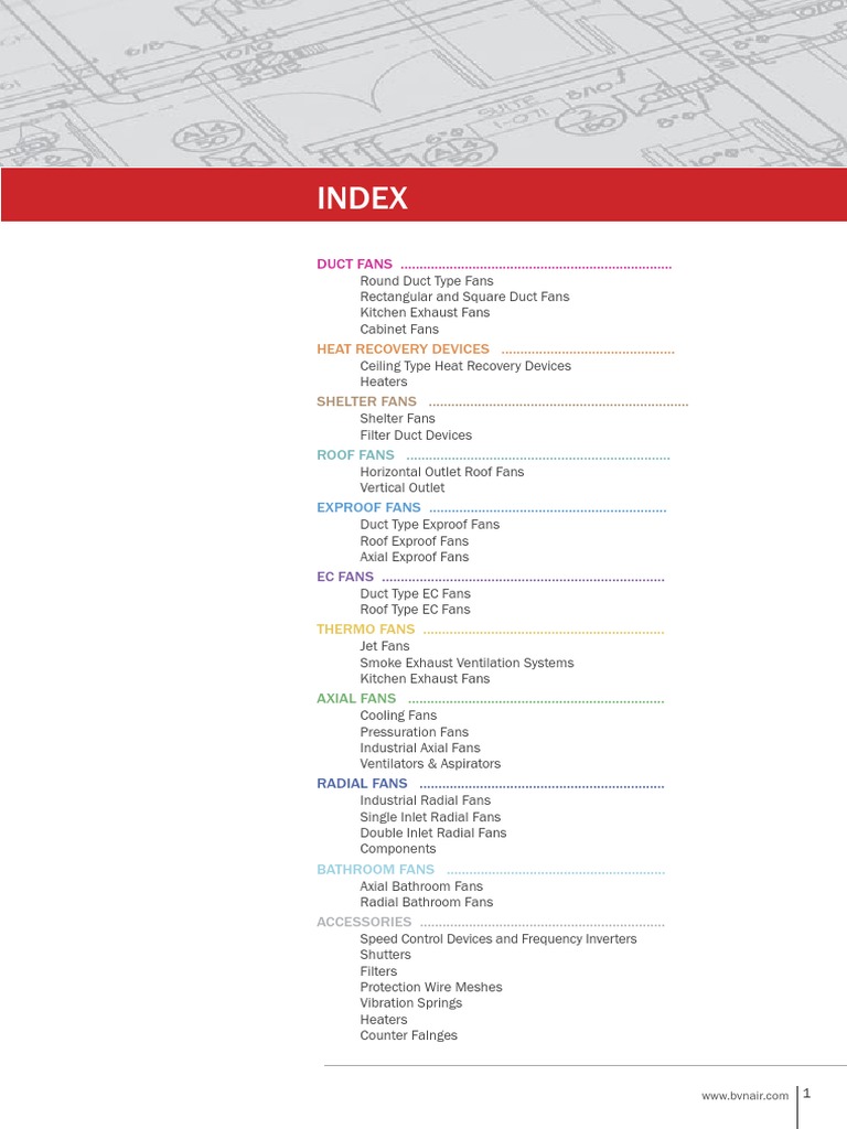 Katalog BVN Ventilatori PDF Electric Motor Engines