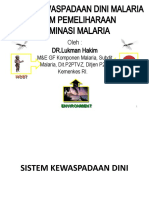 SISTEM KEWASPADAAN DINI MALARIA DALAM PEMELIHARAAN ELIMINASI MALARIA (Jakarta 27 Februari 2020) - Lukman