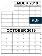 Calendar of Deped Activities 2019
