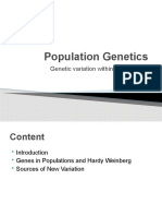 Population Genetics: Genetic Variation Within A Population