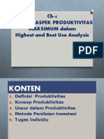 Ch-4 PRODUKTIVITAS MAKSIMUM