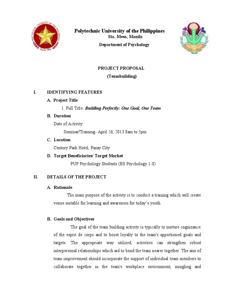 Project Proposal Group Dynamics | PDF | Goal | Team Building