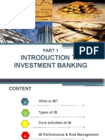 Introduction To Investment Banking