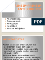 Prinsip-Prinsip Anti Korupsi 2015
