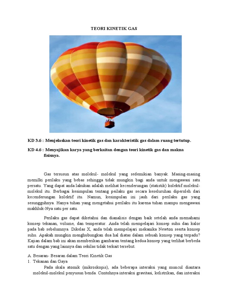 Teori Kinetik Gas