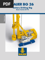 Bauer BG 28 Rotary Drilling Rig Specs | PDF