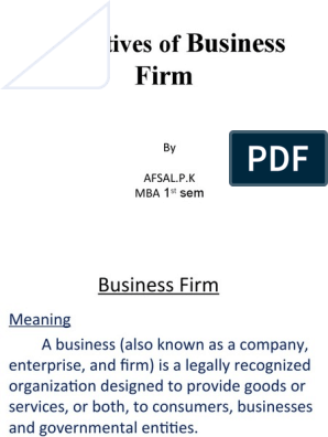 (CD)Mean Business／Firm