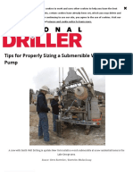 Tips For Properly Sizing A Submersible Water Well Pump - 2019-04-08 - National Driller