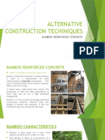 Bamboo Reinforced Concrete: A Sustainable Alternative to Steel