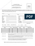 LAE Application Form 2011 2012