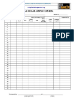 3.3.3 Daily Toilet Inspection Log