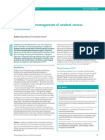 Diagnosis and Management of Cerebral Venous Thrombosis