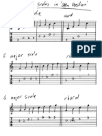 3 Major Scales Treble and TAB