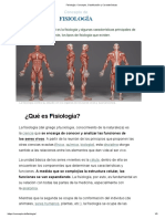 Fisiología: definición, tipos y funciones