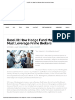 FinOps - Basel III - How Hedge Fund Managers Must Leverage Prime Brokers 2015