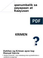 Pagpapanumbalik Sa Kapayapaan at Kaayusan