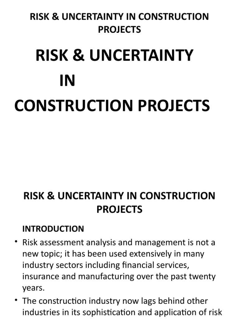 Managing Cost Risks in Construction | PDF | Risk Management | Pricing