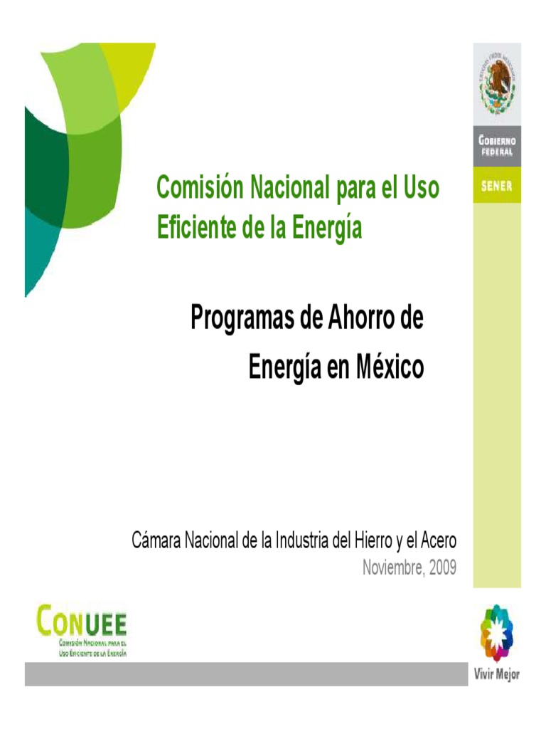 Programa Ahorro Energia Mexico | PDF | Uso eficiente de energía ...