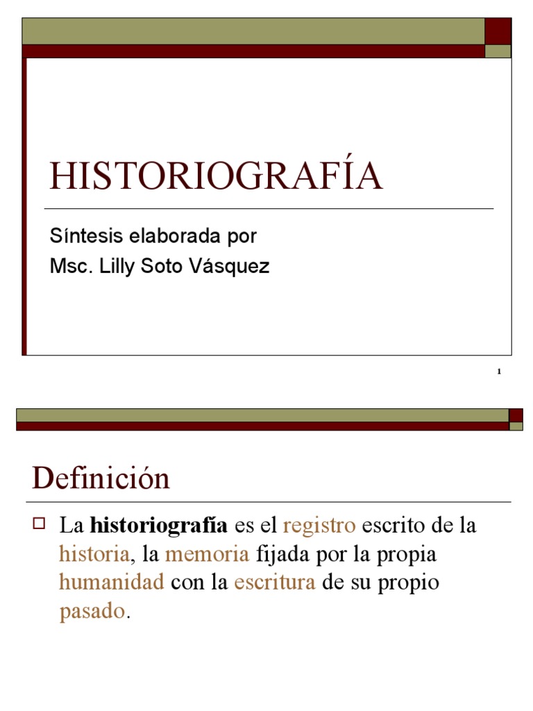 Definición y Significado de Historiografía | PDF | Historiografía | Science