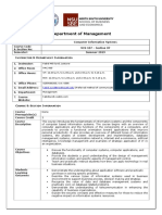 Mis 107 - Course - Outline