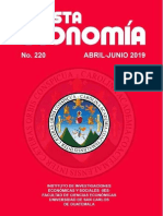 Revista Economía 220. Abril Junio de 2019