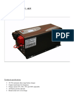 1KW - 6KW Pure Sine Wave Inverter Technical Specifications