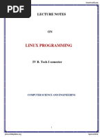 LP LECTURE NOTES-1 Linux Programming PDF