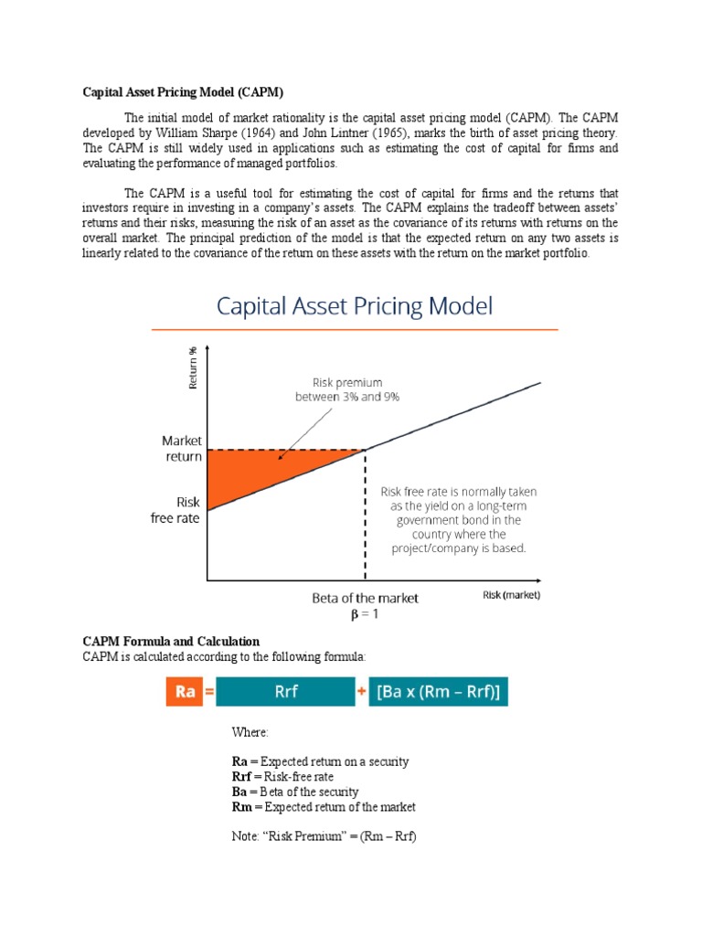 Understanding the Capital Asset Pricing Model | PDF | Beta (Finance ...