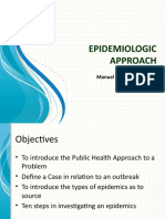 Day 3 The Epidemiologic Approach and Investigating An Epidemic