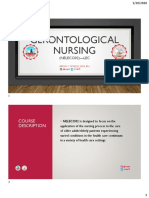 Gerontological Nursing