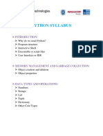 Python Syllabus