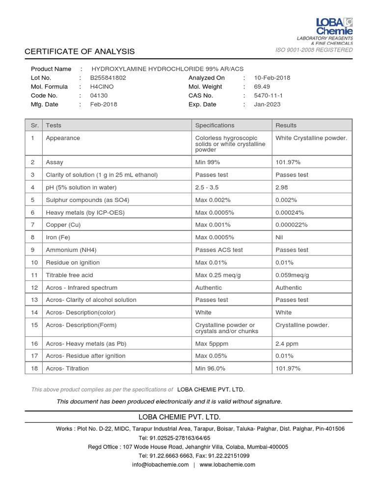 Loba Chemie Pdf – Loba Chemie Pvt Ltd – WMJJXR