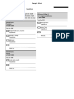 Sample Ballot 3.10.2020 Primary Races