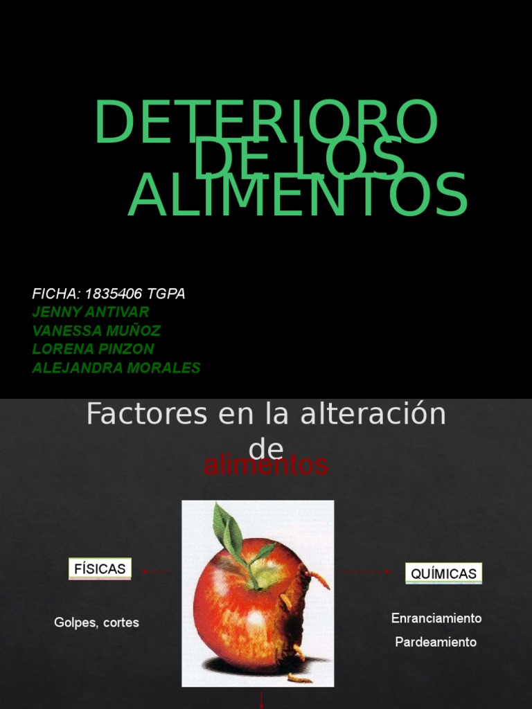 Deterioro de Los Alimentos | PDF | Alimentos | Comida y bebida