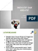 Kreatifitas Dan Innovatif