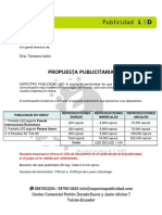 Proforma Publicitaria ESPECTRO PUBLICIDAD LED - Paquete Completo Dra. León