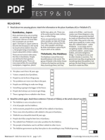 Think Level 1 Skills Test Units 9-10