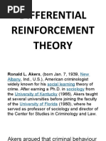 DIFFERENTIAL REINFORCEMENT THEORY