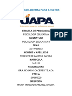 Tarea 2 Psicologia Educativa II