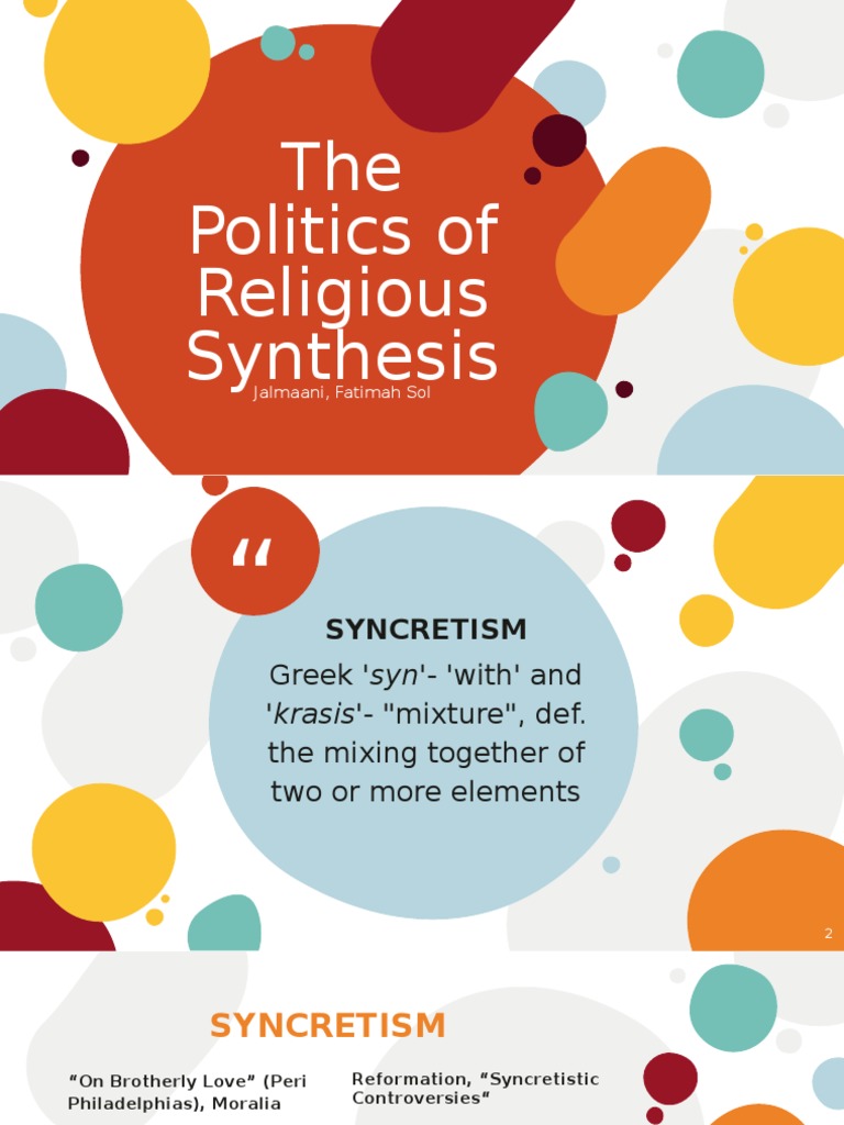 The Politics of Religious Synthesis PDF Religion And Belief