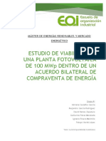 Estudio viabilidad planta fotovoltaica 100 MWp