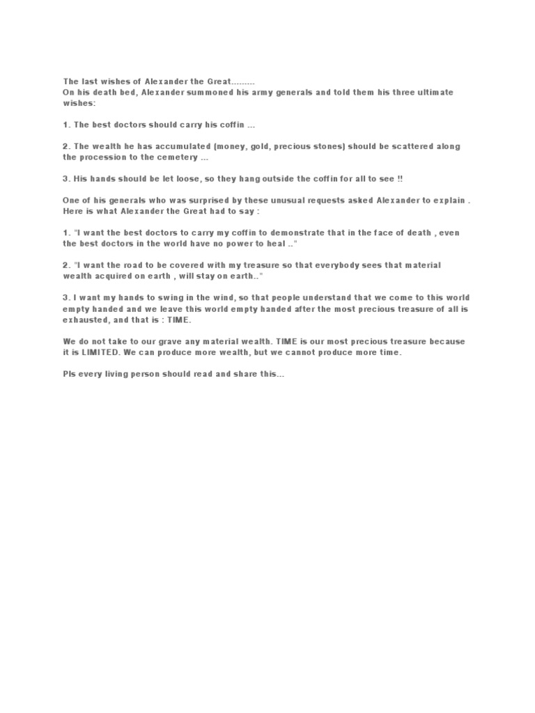 3 Wishes of Alexander The Great PDF