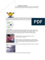 Clasificación de La Química