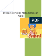 Product Portfolio Management of Amul