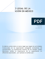 El Marco Legal de La Capacitacion en Mex