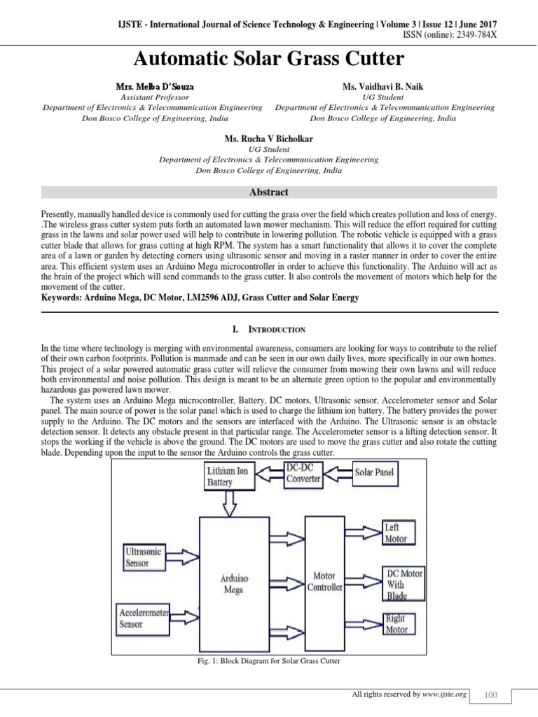 Solar Grass Cutter Block Diagram atelieryuwa.ciao.jp