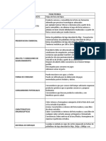 Ficha técnica de pulpa de feijoa