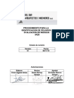 Procedimiento para La Identificacion de Peligros y Evaluacion de Riesgos - Iper PDF