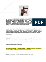 TRABAJO DE MARCO LEGAL Acta Constitutiva de Empresa PROF - JOSE MARIN2